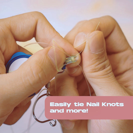 Hook-Eze Fishing Nail Knot Tying Tool | Pack of 2 | Turquoise