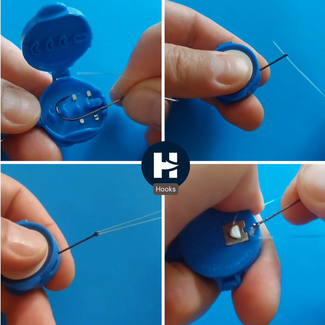Hook-Eze Fishing Nail Knot Tying Tool | Pack of 2 | Turquoise