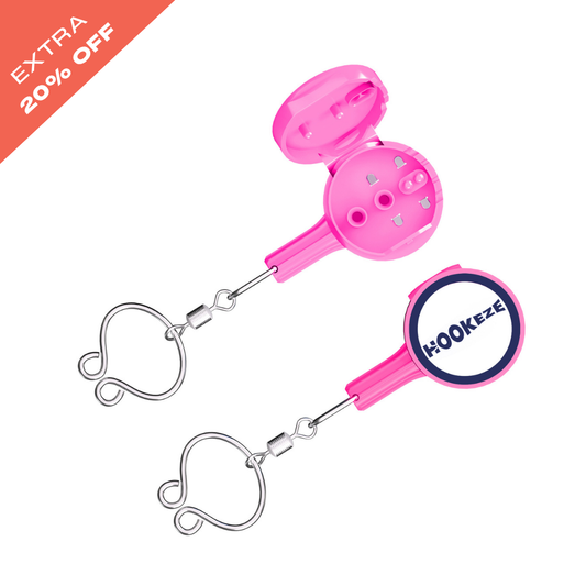 Hook-Eze Fishing Knot Tying Tool | Standard | Pack of 2 | Pink