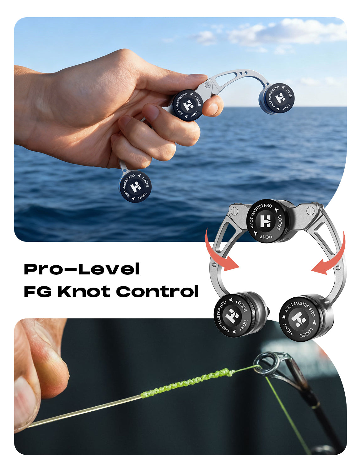 HookEze FG Knot Tying Tool | Braid to Leader Connection