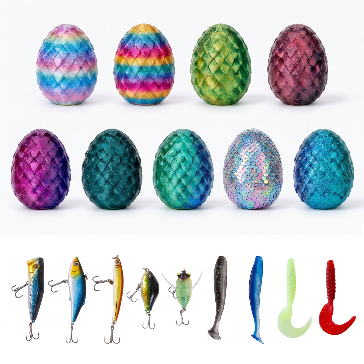 HookEze Easter Egg Fishing Surprises | 9 Pack | Pro Package
