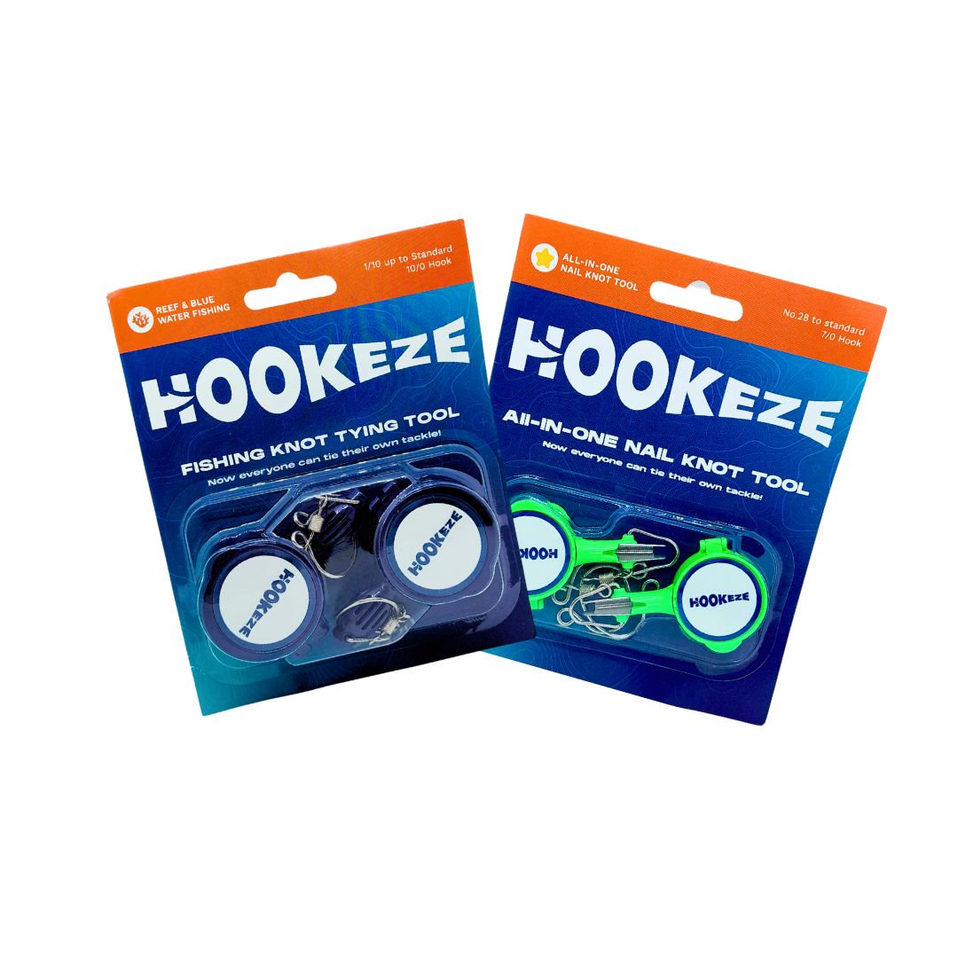 Hook-Eze Fishing Knot Tying Tools (Large & Nail Knot) | Pack of 4