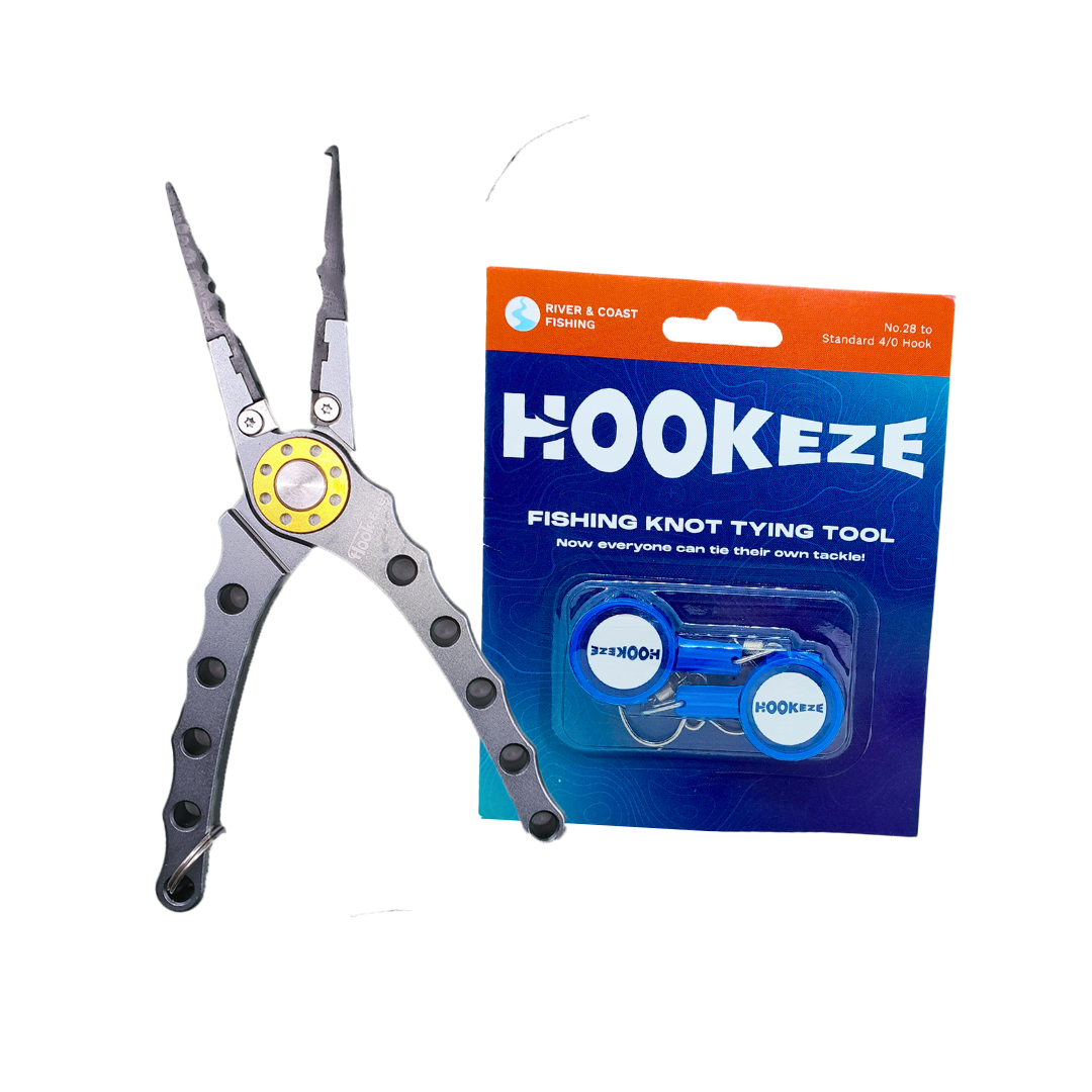 Hook-Eze Fishing Knot Tying Tool (Standard) & Multi-functional Pliers